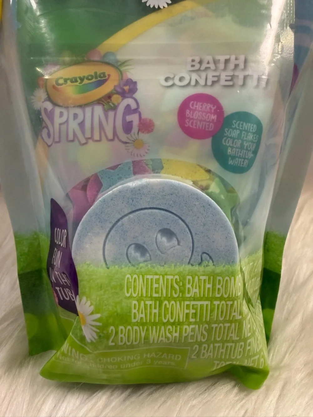 💜3/$15💜 Crayola Spring Color Your Bath Kids Bath Bomb & Confetti Set - Blue